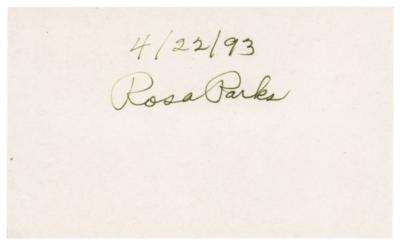 Lot #306 Rosa Parks Signature - Image 1