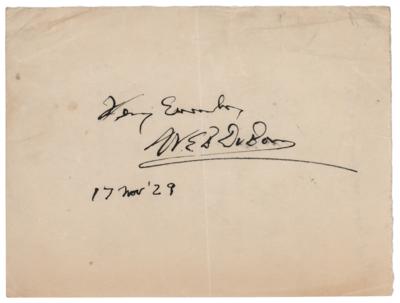 Lot #262 W. E. B. Du Bois Signature