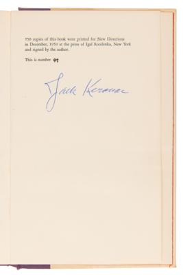 Lot #572 Jack Kerouac Signed Book - Excerpts from Visions of Cody (Ltd. Ed. #97/750) - Image 4