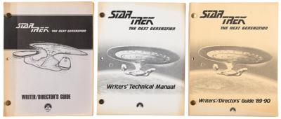 Lot #915 Star Trek: The Next Generation (3) 'Writers/Directors' Guides and Manuals for Seasons 1 and 3 - Image 1