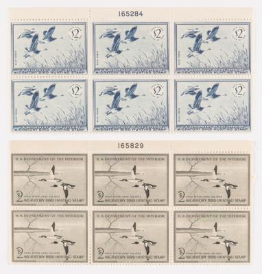 Lot #505 Federal Duck Stamps: 6-Stamp Plate Blocks