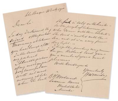 Lot #522 Hendrik Willem Mesdag Autograph Letter Signed - Image 1