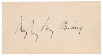 Lot #252 Madame Chiang Kai-shek Signature - Image 1