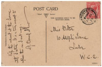 Lot #616 George Bernard Shaw Autograph Letter Signed - Image 1