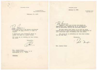 Lot #98 Richard Nixon (2) Typed Letters Signed to Psychic Jeanne Dixon - Image 1