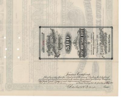 Lot #261 Charles H. Dow Twice-Signed Mortgage Bond