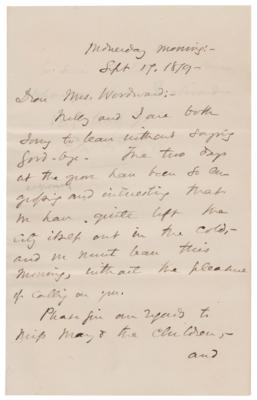 Lot #602 Edward Everett Hale (4) Signed Letters - Image 8