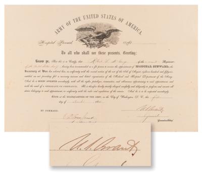 Lot #14 U. S. Grant Document Signed as Commanding General of the U. S. Army - Image 1