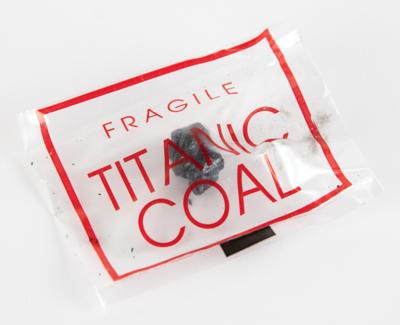 Lot #321 Titanic: Coal Piece Recovered from Wreck