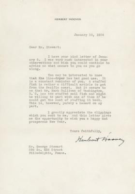 Lot #76 Herbert Hoover Typed Letter Signed - Image 1