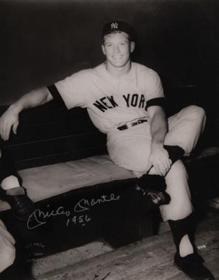 Lot #961 Mickey Mantle Signed Photograph by Ray