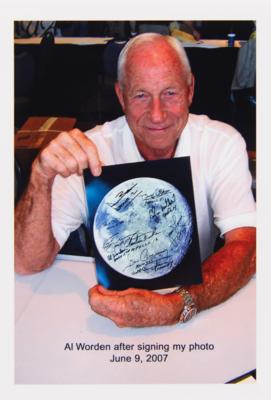 Lot #387 Apollo Astronauts Multi-Signed (18) Moon Photograph, with Seven Legendary Moonwalkers - Image 10