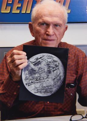 Lot #387 Apollo Astronauts Multi-Signed (18) Moon Photograph, with Seven Legendary Moonwalkers - Image 13