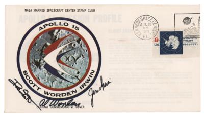 Lot #420 Apollo 15 Signed Insurance Cover - From the Personal Collection of Al Worden - Image 1