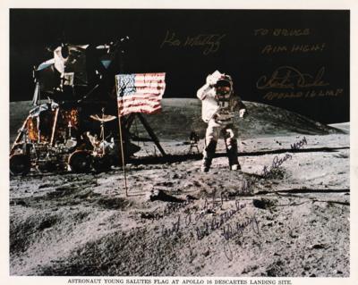 Lot #421 Apollo 16 Crew-Signed Photograph - Image 1