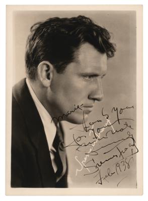 Lot #929 Spencer Tracy Signed Photograph - Image 1