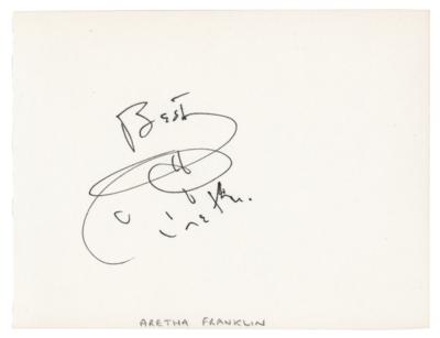 Lot #694 Aretha Franklin Signature - Image 1