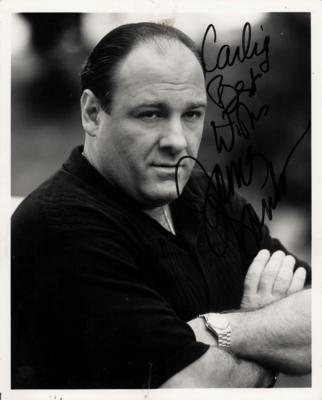 Lot #837 James Gandolfini Signed Photograph - Image 1