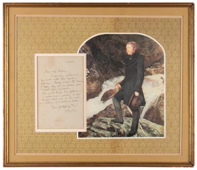 Lot #613 John Ruskin Autograph Letter Signed - Image 1