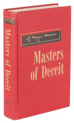 Lot #278 J. Edgar Hoover Signed Book - Masters of Deceit - Image 3