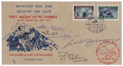 Lot #276 Edmund Hillary and Tenzing Norgay Signed