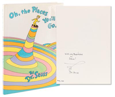 Lot #614 Dr. Seuss Signed Book - Oh, the Places You'll Go! - Image 1