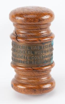 Lot #359 USS Constitution 1927 Restoration Hull Wood Gavel - Image 5