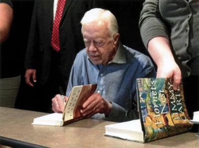 Lot #45 Jimmy Carter (3) Signed Books: Nobel Peace Prize Lecture, The Hornet’s Nest, and Beyond the White House - Image 5