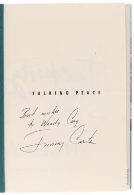 Lot #46 Jimmy Carter (3) Signed Books: Always a Reckoning, Living Faith, and Talking Peace - Image 4