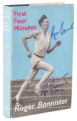 Lot #950 Roger Bannister Twice-Signed Book - First