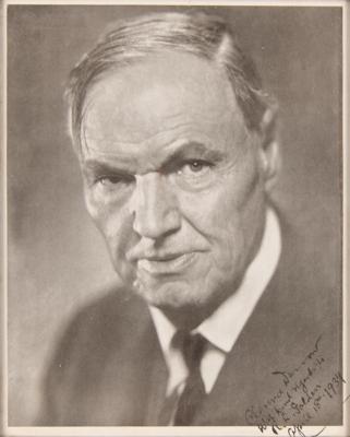 Lot #258 Clarence Darrow Signed Photograph - Image 1