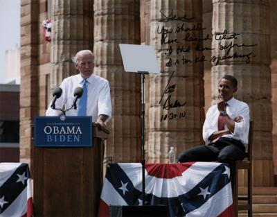 Lot #36 Joe Biden Signed Photograph: "You should have heard what I told him before I started speaking" - Image 1