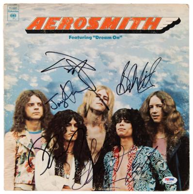 Lot #670 Aerosmith Signed Album - Self-Titled Debut - Image 1