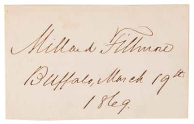 Lot #63 Millard Fillmore Signature - Image 1