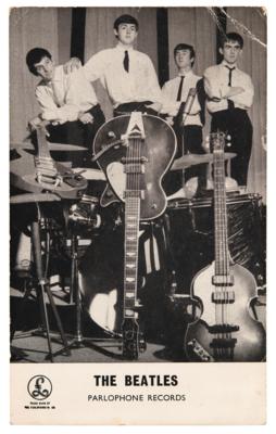 Lot #636 Beatles Signed 1963 Parlophone Promo Card - Image 3