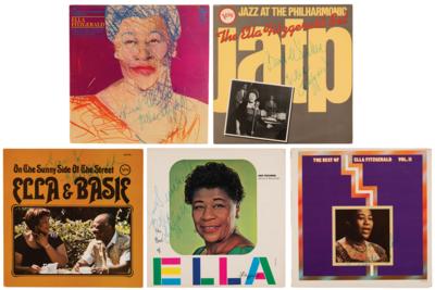 Lot #669 Ella Fitzgerald (5) Signed Albums