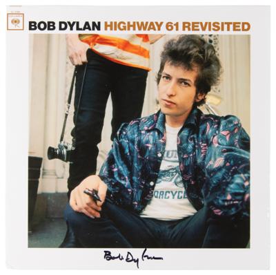 Lot #640 Bob Dylan Signed Album - Highway 61