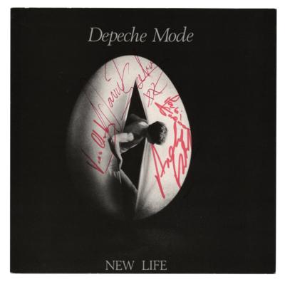 Lot #688 Depeche Mode Signed 45 RPM Single Record - 'New Life' - Image 1