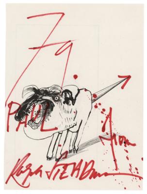 Lot #530 Ralph Steadman Signature