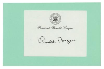 Lot #108 Ronald Reagan Signature - Image 2