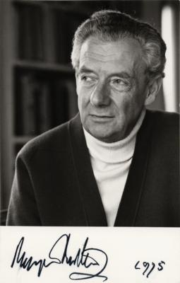 Lot #655 Benjamin Britten Signed Photograph - Image 1