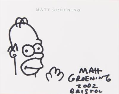 Lot #551 Matt Groening Original Sketch of Homer