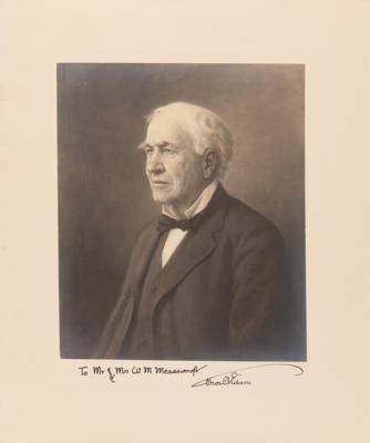 Lot #195 Thomas Edison Oversized Signed Photograph - Image 2