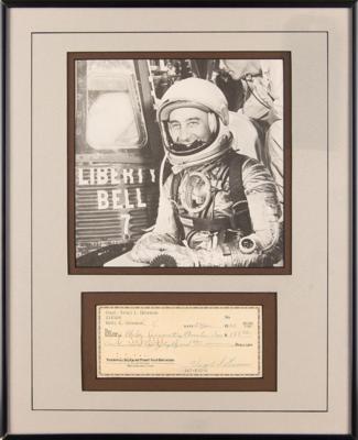 Lot #453 Gus Grissom Signed Check - Image 1