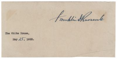 Lot #111 Franklin D. Roosevelt Signature as President - Image 1