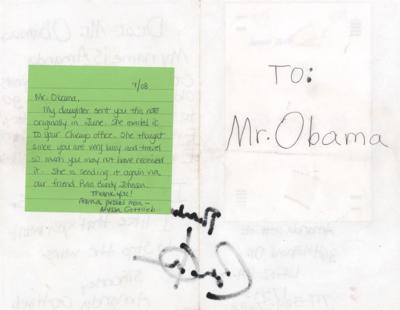 Lot #102 Barack Obama Signature on an 8-Year Old's Fan Letter - Image 2