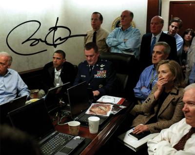 Lot #101 Barack Obama Signed Photograph - Bin Laden Raid - Image 1