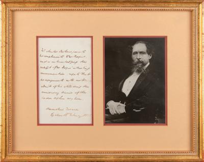 Lot #565 Charles Dickens Autograph Letter Signed,