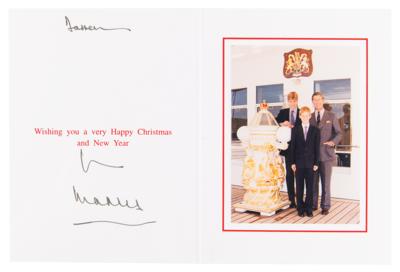 Lot #287 King Charles III Signed Christmas Card