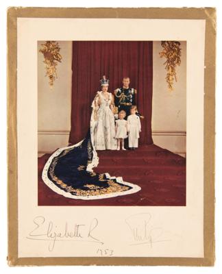 Lot #310 Queen Elizabeth II and Prince Philip